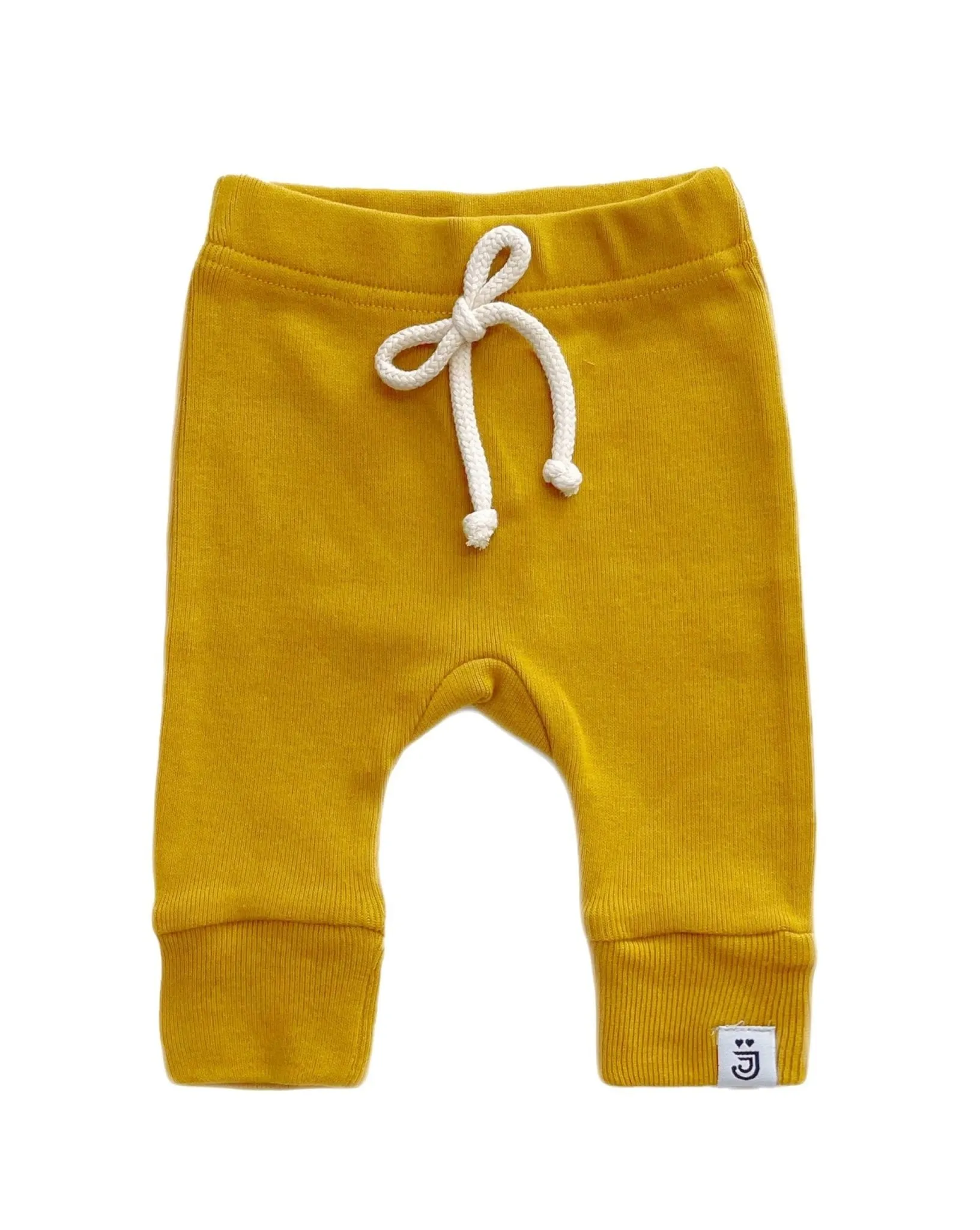 Organic Joggers | Mustard