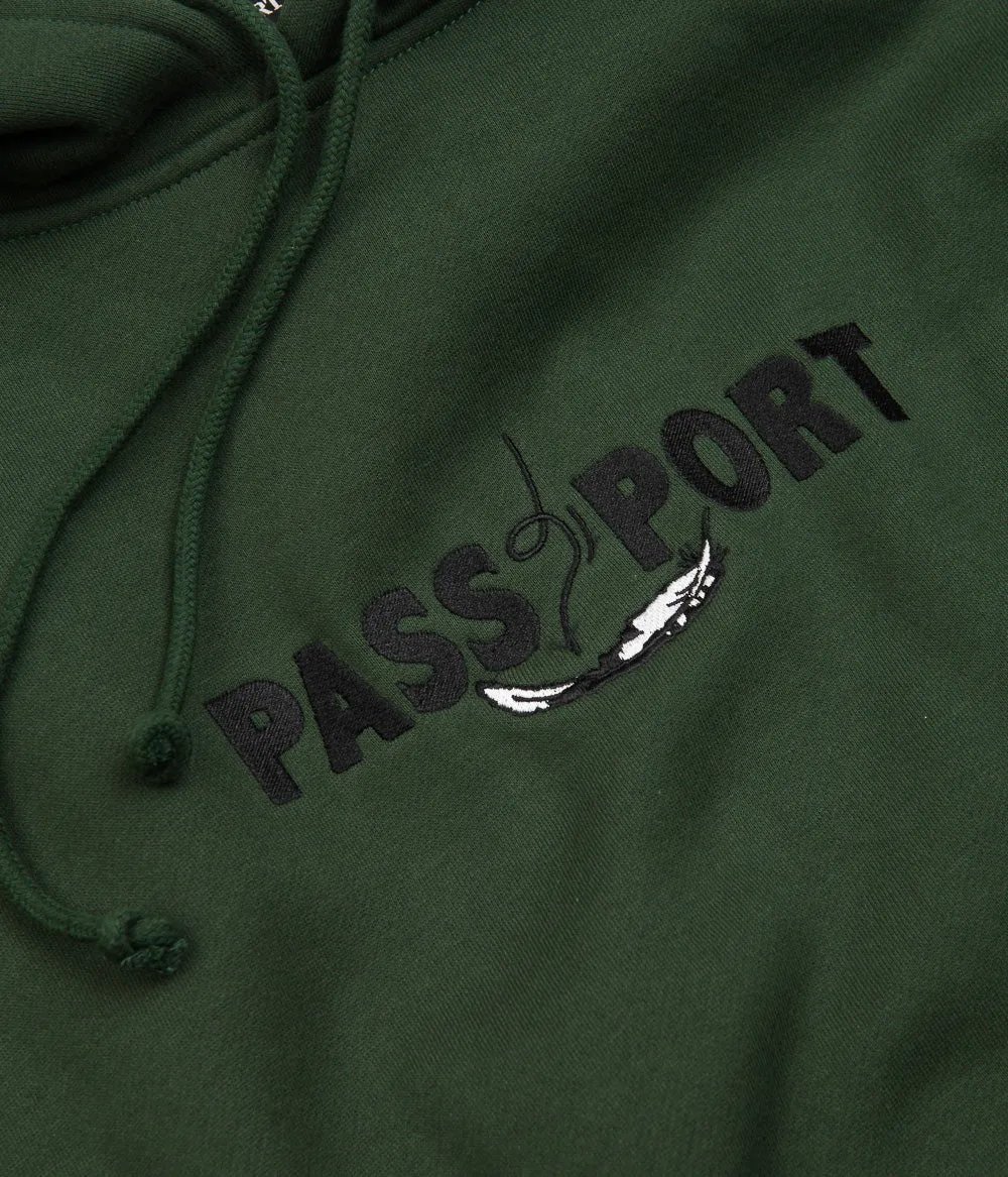 Pass Port Featherweight Hoodie - Forest Green