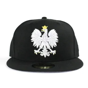 Polish Eagle New Era 59FIFTY Fitted Hat (Black Gray Under Brim)