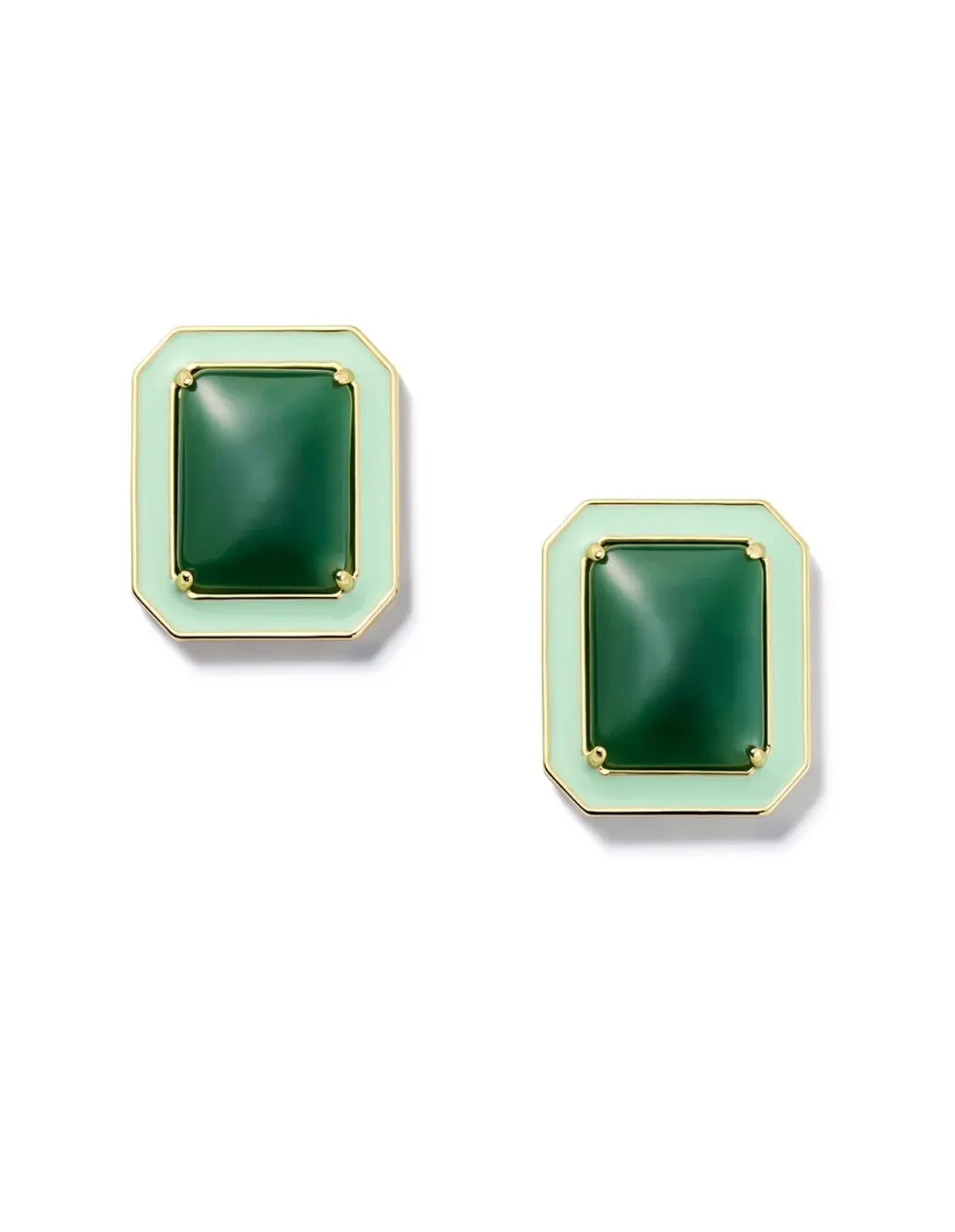 Rectangle Jelly Button Stud Earrings in Cyprus