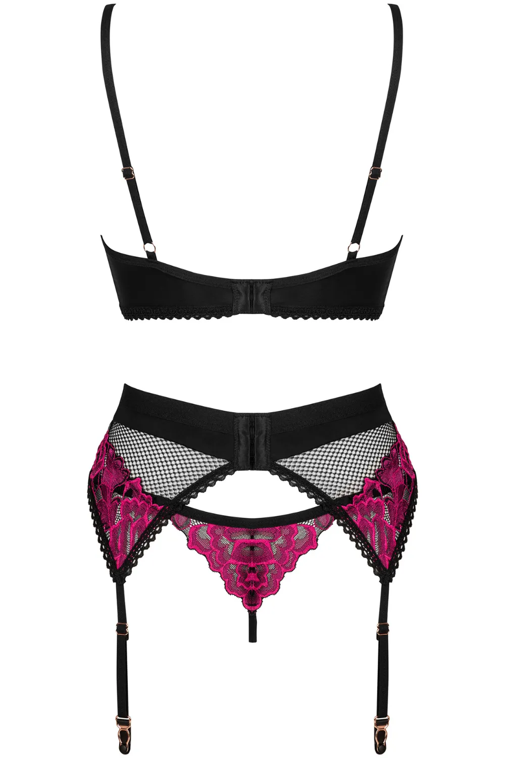 Rosenty Bra, Thong & Suspender