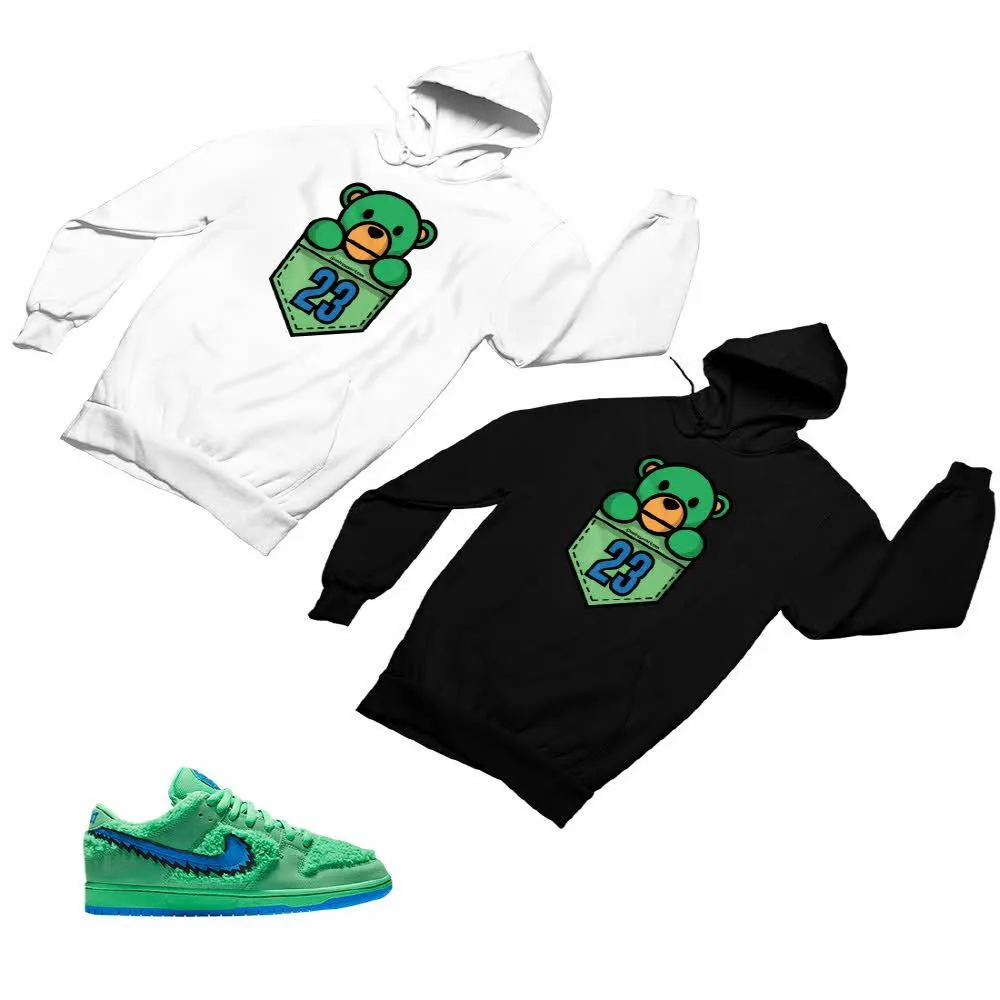 SB Dunk Low Green Bear Matching Custom Designed Hoodies ND 1-6-30