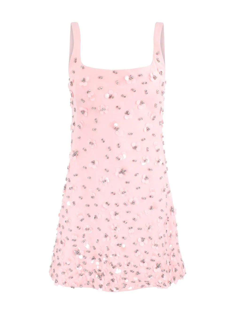 Simkhai Ziva Embellished Mini Dress in English Rose