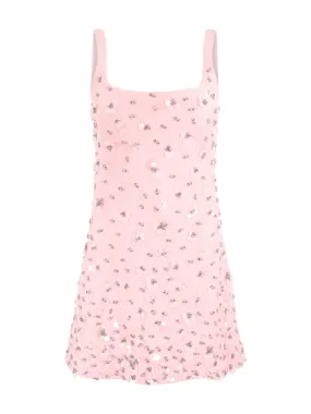 Simkhai Ziva Embellished Mini Dress in English Rose