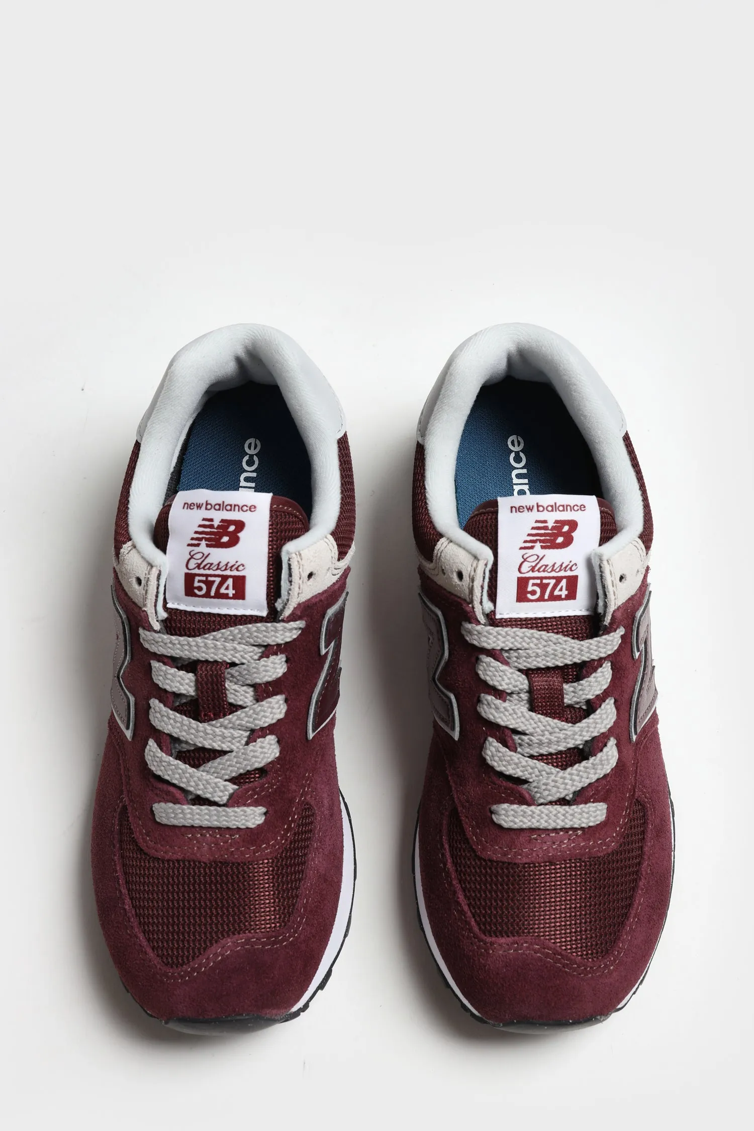 Sneaker 574 Core in Burgundy/White