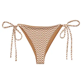 STRING BIKINI BOTTOM ECO - ZIG CHOCOLATE