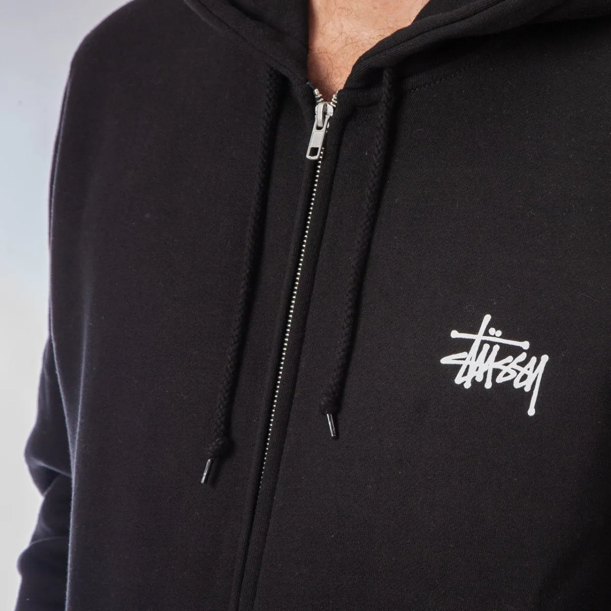 Stüssy Basic Stüssy Zip Hood (Black)