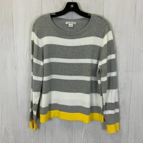 Sweater By Liz Claiborne In Grey, Size: L