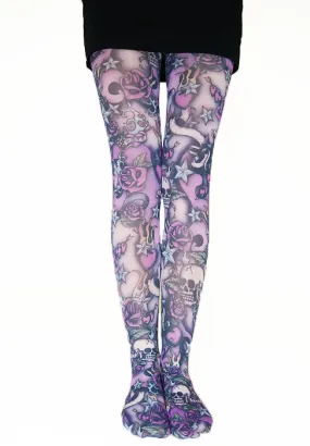 Tiffany Quinn Gothic Skull Tights ()