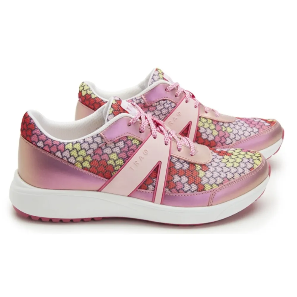 TRAQ By Alegria Qarma 2 Honeycomb Pink Sneaker (Women's)