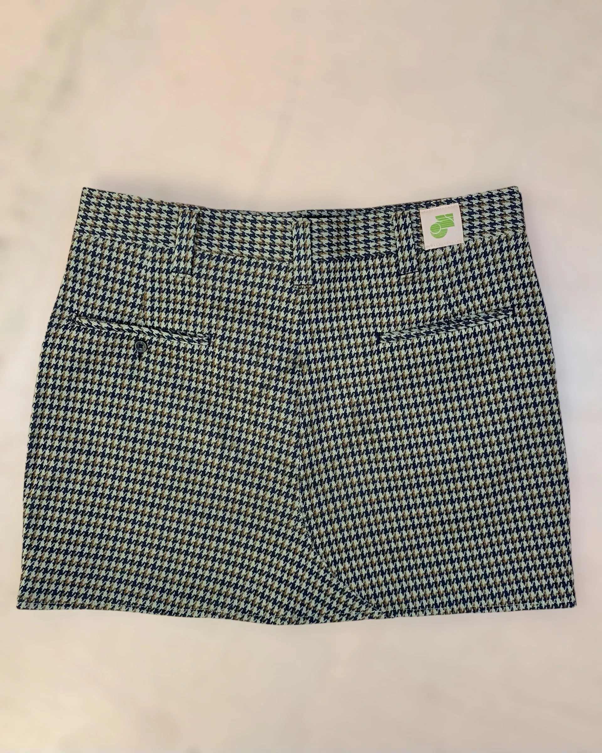 Upcycled transformed plaid skirt