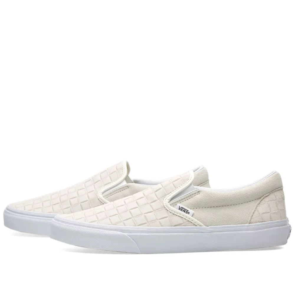 Vans Classic Slip OnWhite Suede Checkerboard