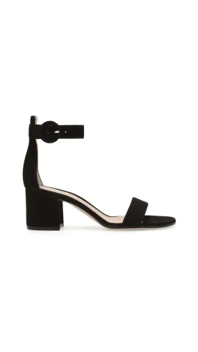 Versilia 60 Suede Sandal - Black