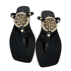 Victoria Adames Martini Jelly Sandals Black