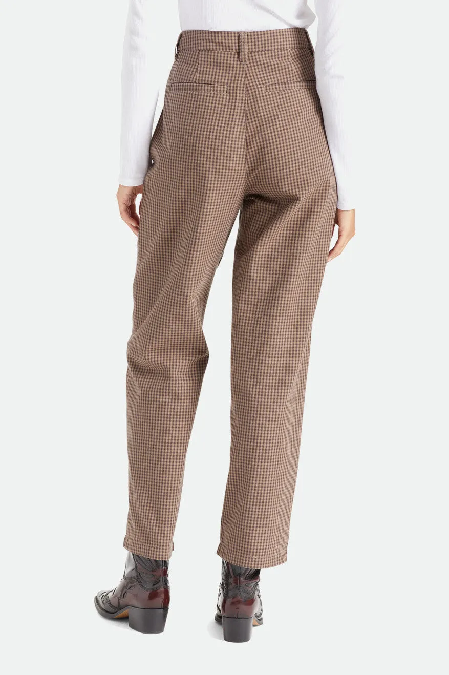 Victory Trouser Pant - Pine Bark Gingham