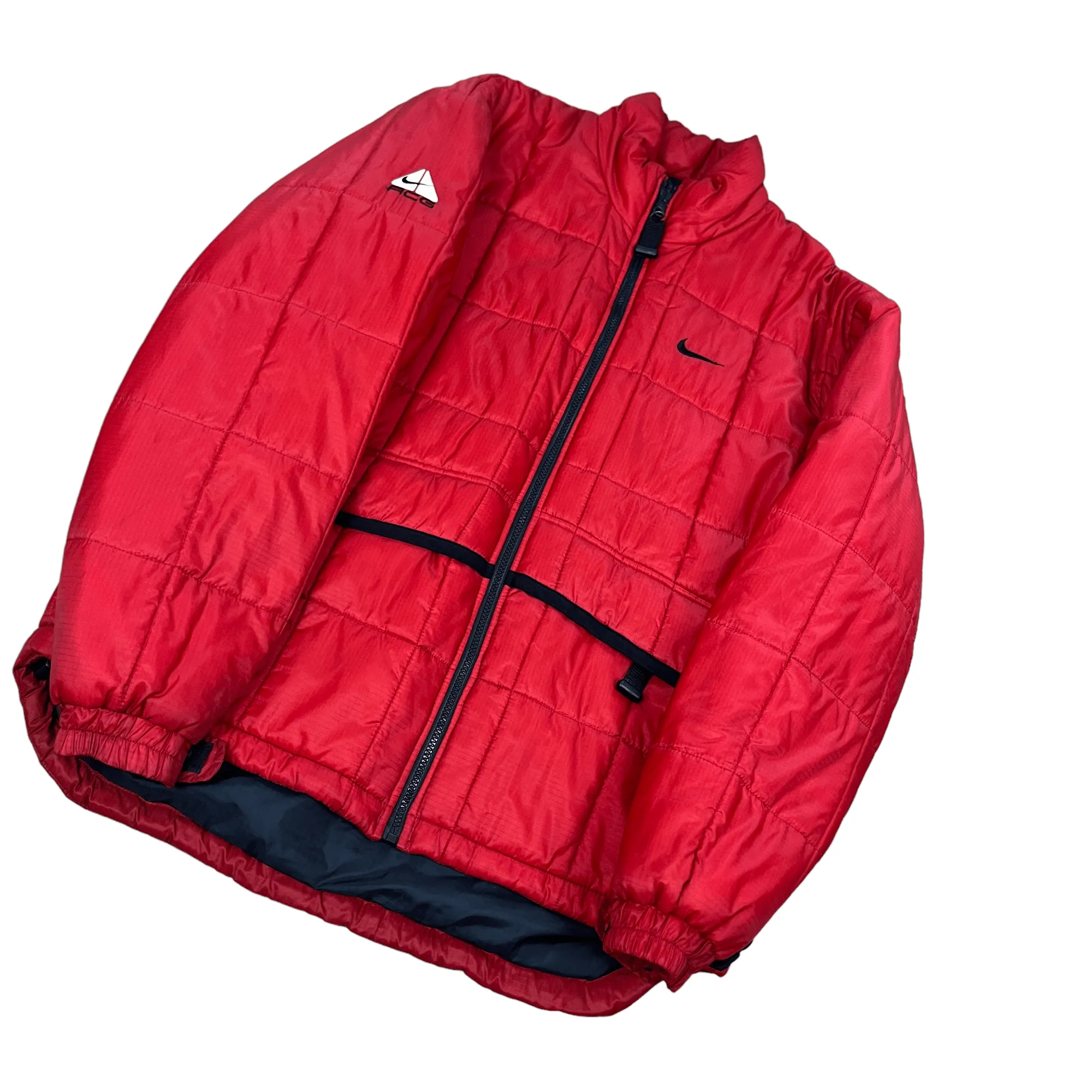 Vintage Red Nike ACG Puffer Coat - Extra Large