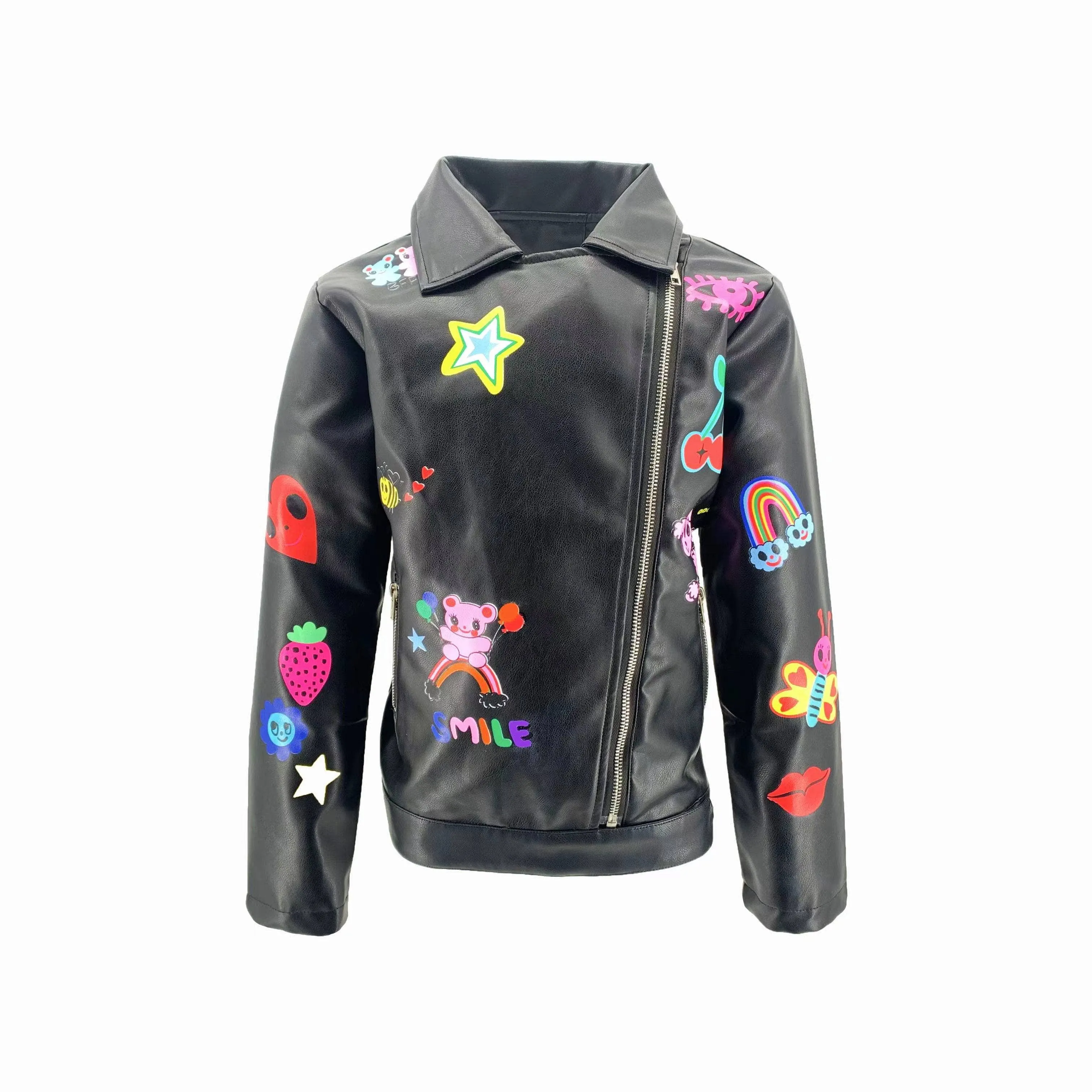 Women's Doodle Art Vegan Moto