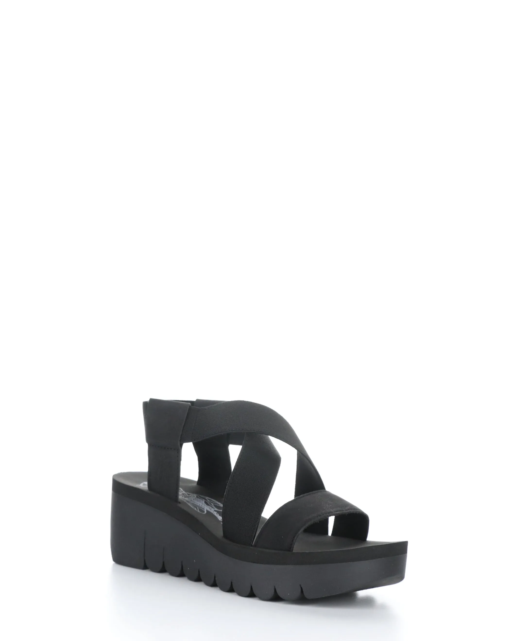 YABY922FLY 000 BLACK Elasticated Sandals