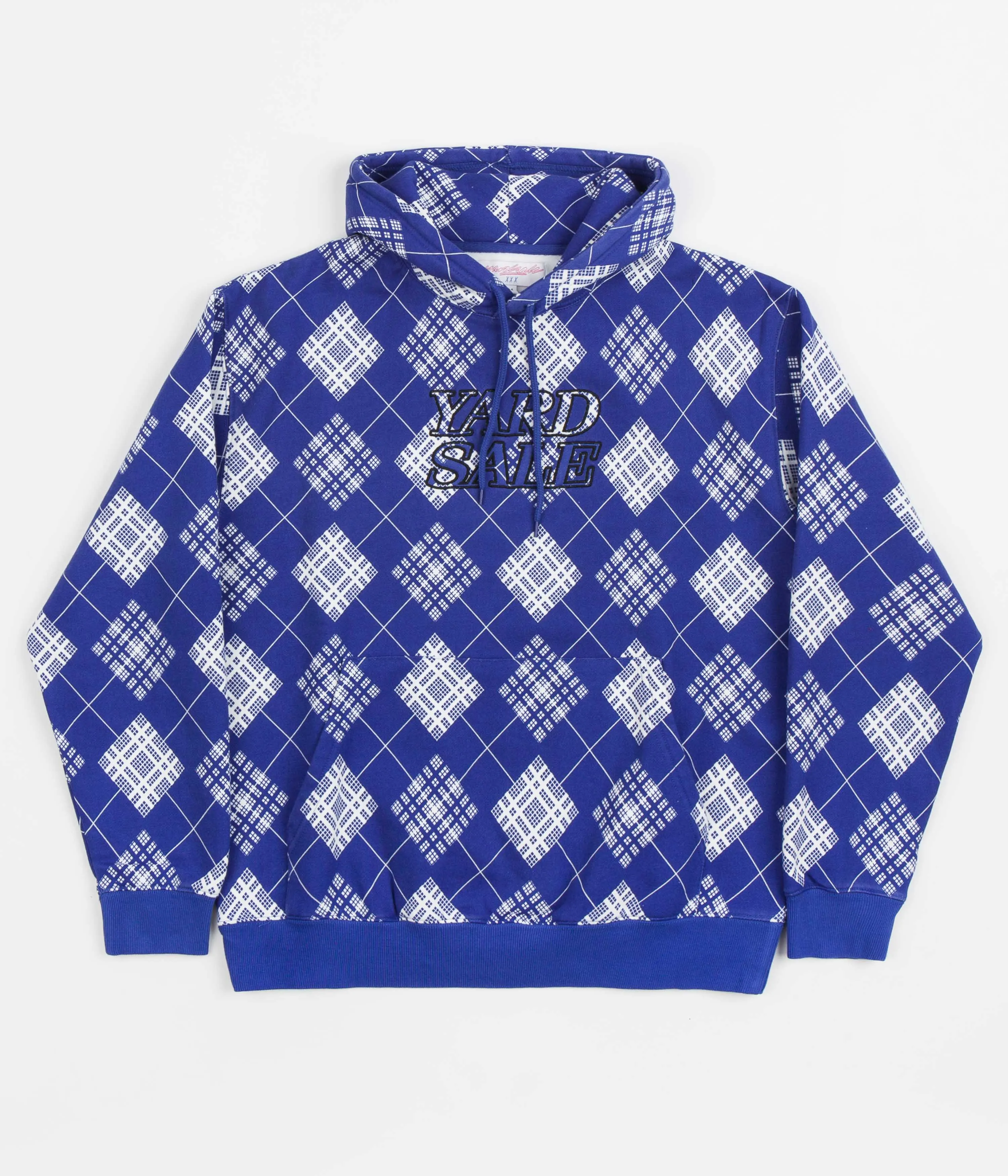 Yardsale Argyle Hoodie - Blue