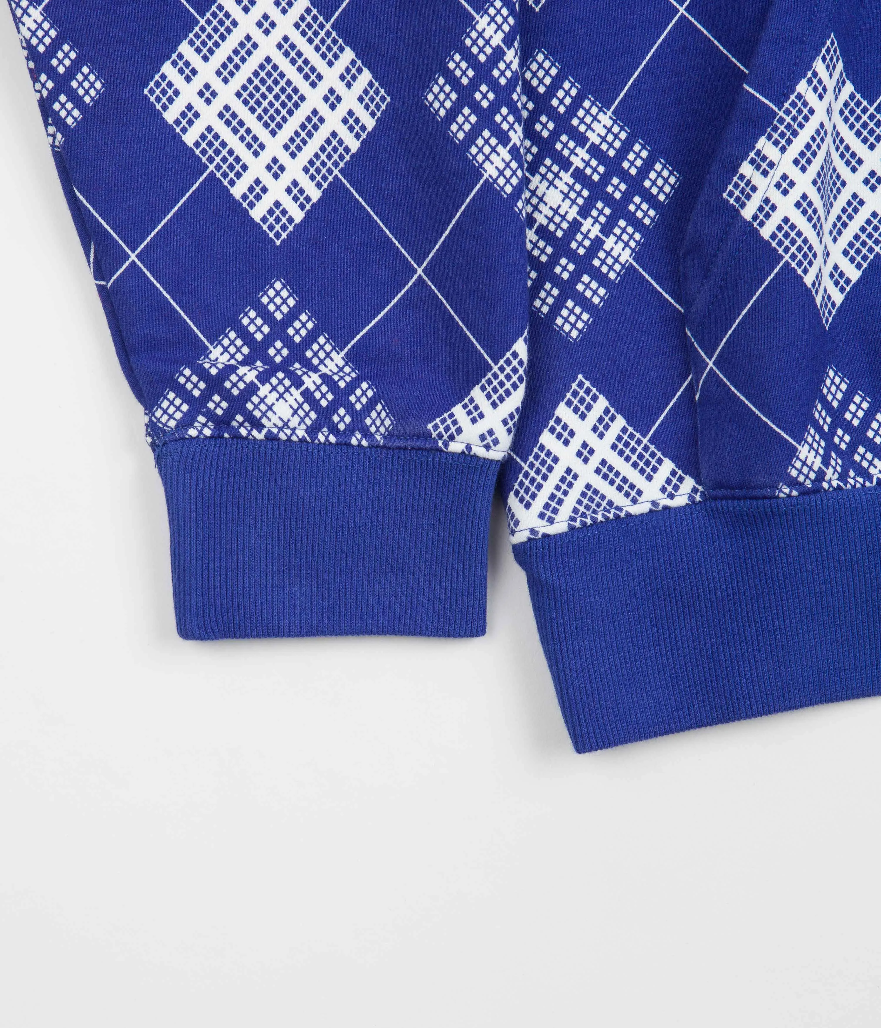 Yardsale Argyle Hoodie - Blue