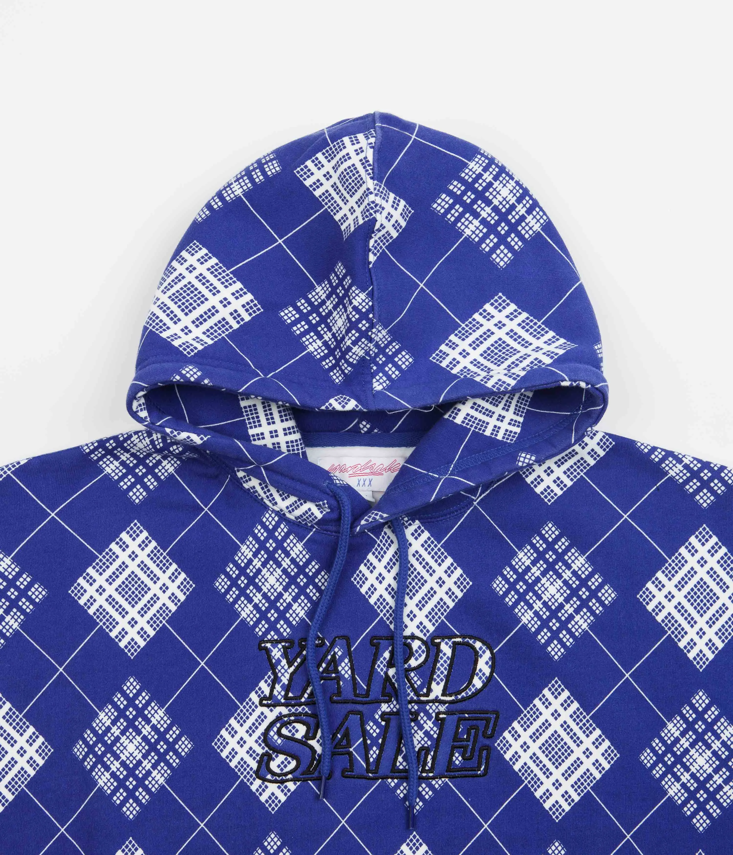 Yardsale Argyle Hoodie - Blue