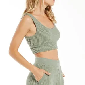 Zoe Waffle Tank Bra